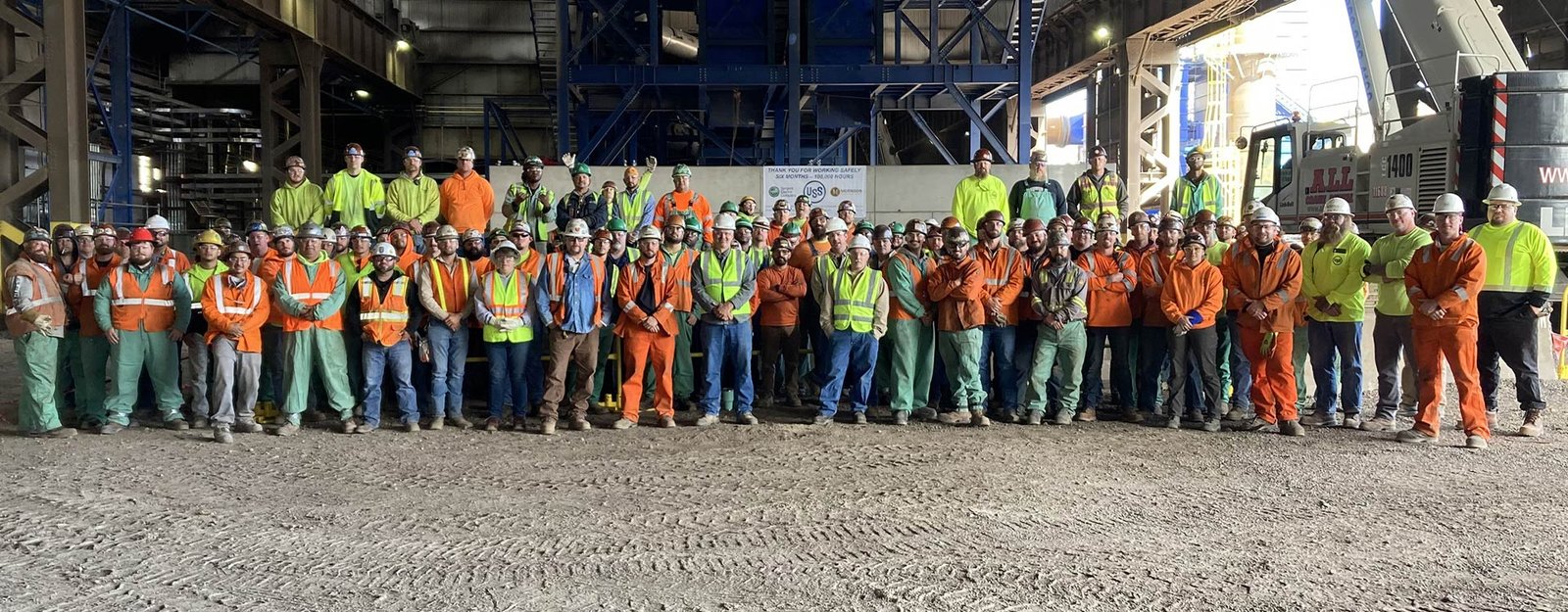 100,000 Man Hours Worked Incident Free on the US Steel Pig Iron Caster Project